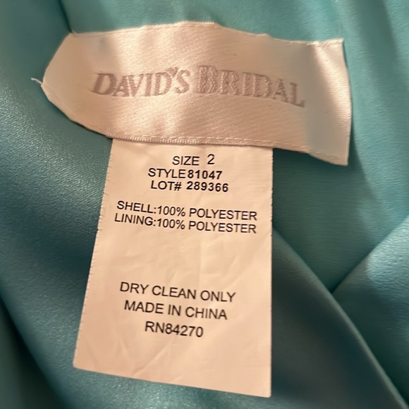 David’s bridal gown, beautiful baby blue size 2 new ✨🛍️ - Picture 9 of 9